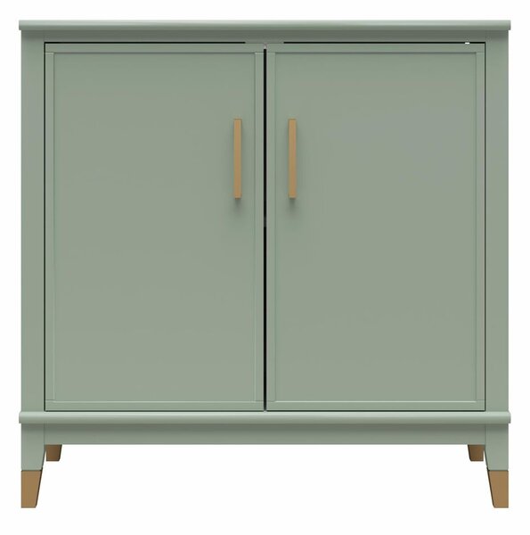 Zöld szekrény 86x85x41 cm Westerleigh – CosmoLiving by Cosmopolitan
