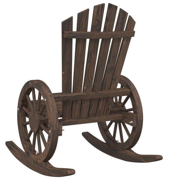 Tömör fenyőfa Adirondack hintaszék