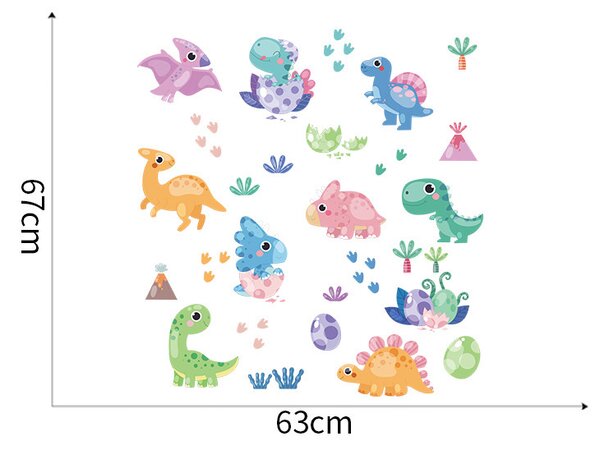 Falmatrica "Dinoszauruszok 6" 63x67cm