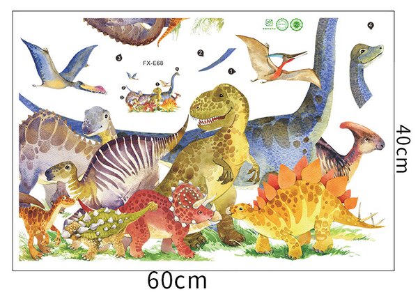 Falmatrica "Dinoszauruszok 10" 60x44cm