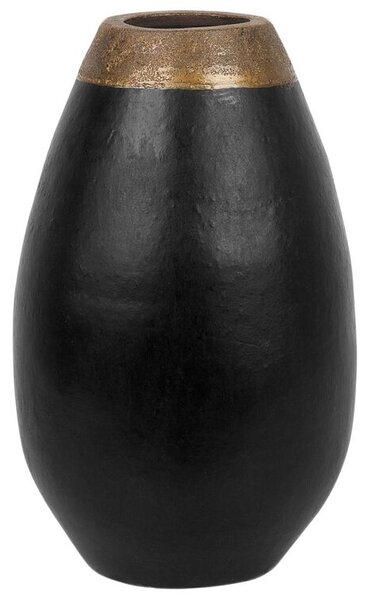 Elegáns Fekete Dekor Váza CORIA