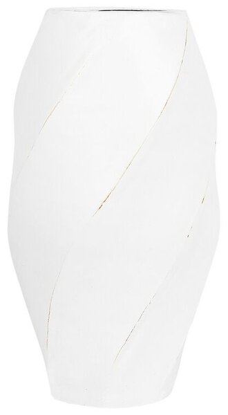 Fehér terrakotta virágváza 38 cm LENTIA