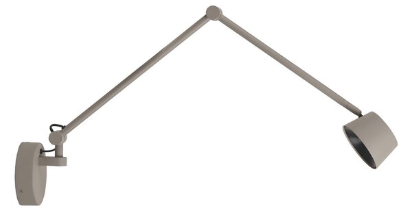 Fali Lámpa ANTIDARK, Direction, dimmable, Szürke, Nappali, Fém, Modern