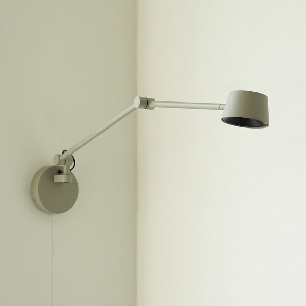 Fali Lámpa ANTIDARK, Direction, dimmable, Szürke, Nappali, Fém, Modern