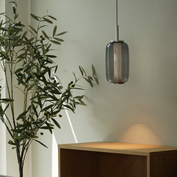 Függőlámpa ANTIDARK, Midnight, dimmable, Szürke, Nappali, Üveg, Dizájn