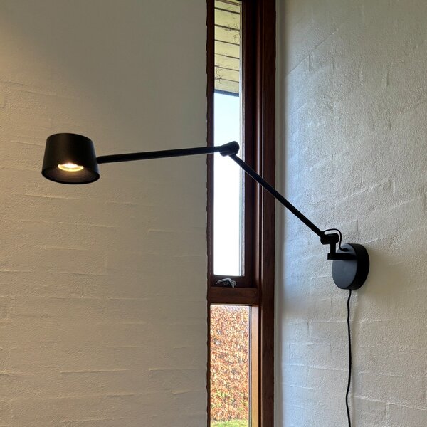 Fali Lámpa ANTIDARK, Direction, dimmable, Fekete, Nappali, Fém, Modern