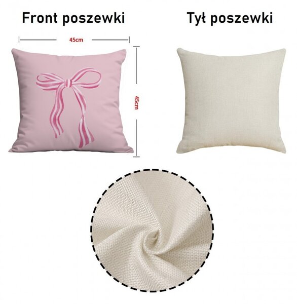 Párnahuzat PINKARA 45x45 cm, rózsaszín