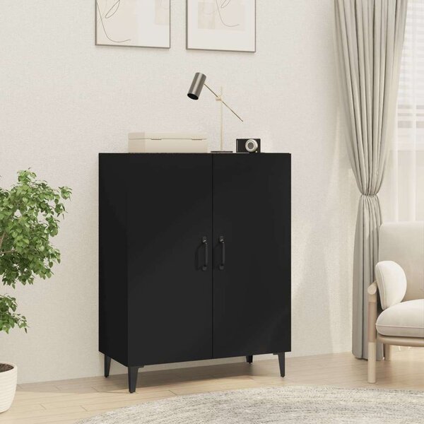 VidaXL fekete szerelt fa tálalószekrény 70 x 34 x 90 cm