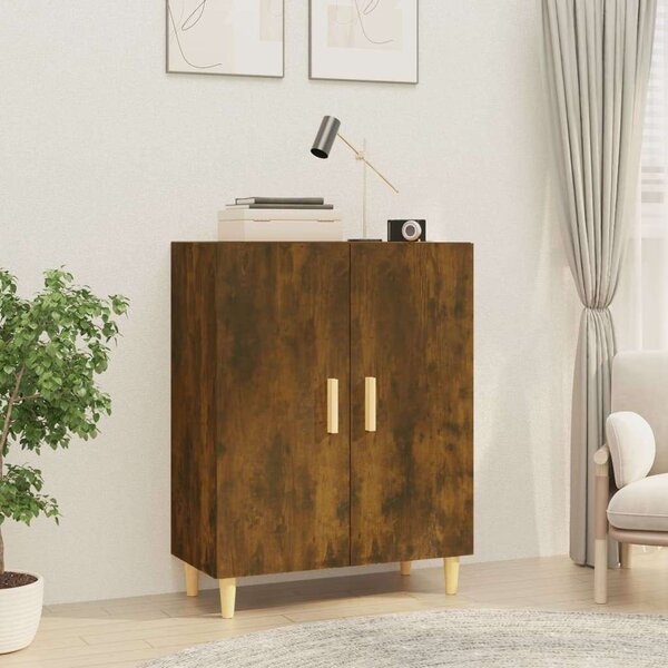 VidaXL füstös tölgyszínű szerelt fa tálalószekrény 70 x 34 x 90 cm