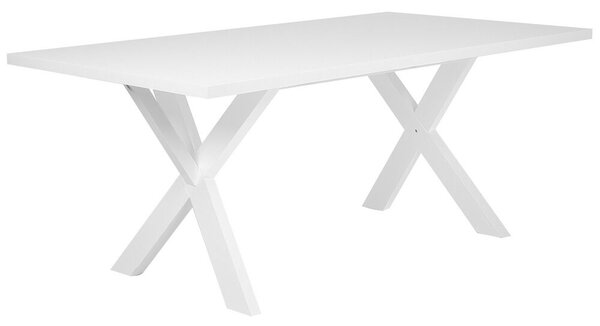 Fehér Modern Étkezőasztal 180 x 100 cm LISALA