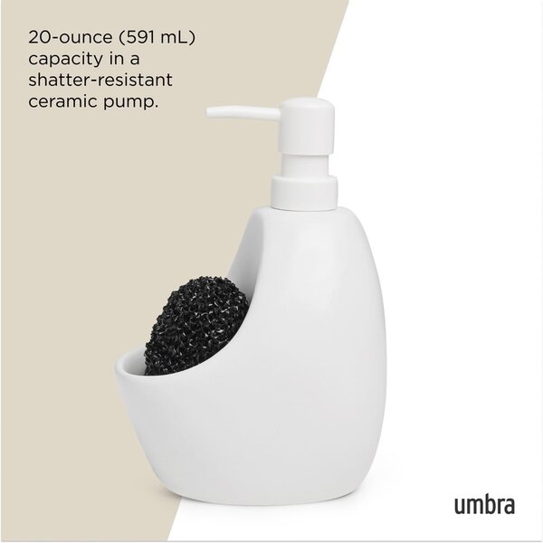 Fehér kerámia szappanadagoló 590 ml Joey – Umbra