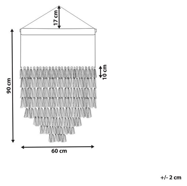 Függő dekoráció THUL Pamut 107 cm Fehér