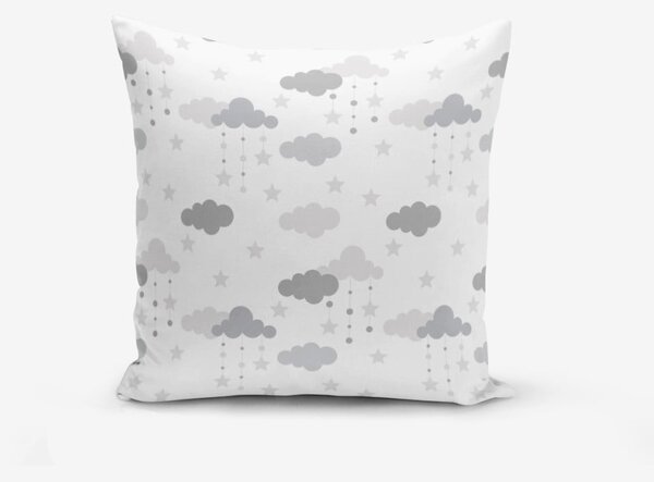 Grey Clouds pamutkeverék párnahuzat, 45 x 45 cm - Minimalist Cushion Covers