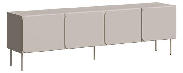 TV-állvány Fentore 101, Közepes sűrűségű farostlemez, Laminált forgácslap, 61x200x40cm, Kasmír