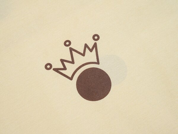CROWN LOVE FOR bézs pamut ágyneműhuzat Ágyneműhuzat mérete: 70 x 90 cm | 140 x 200 cm