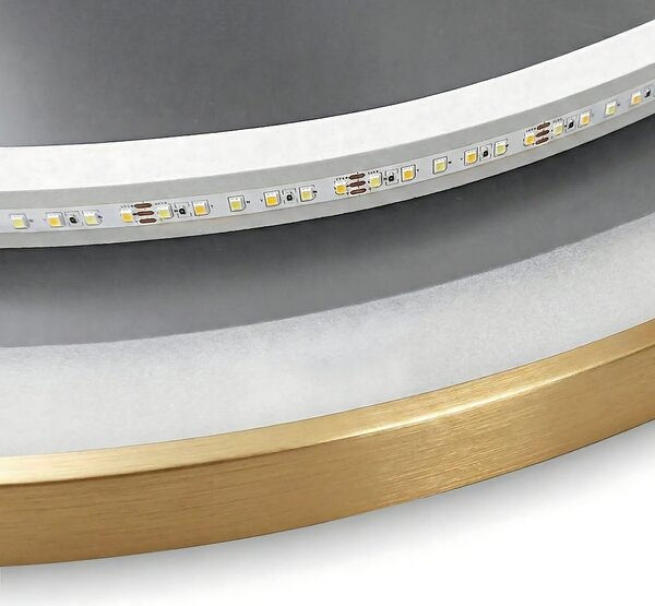 LED Tükör 50cm MMJ BRUSH GOLD