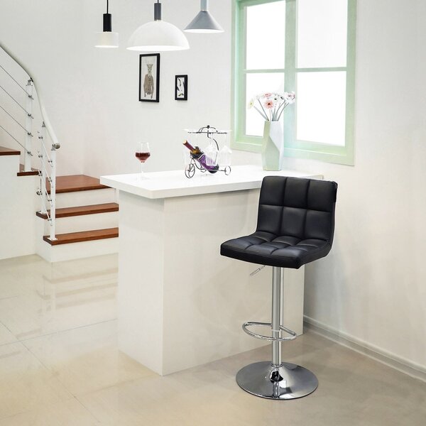 2 darabos bárszék szett, Songmics, fekete, 46x42x118.5 cm