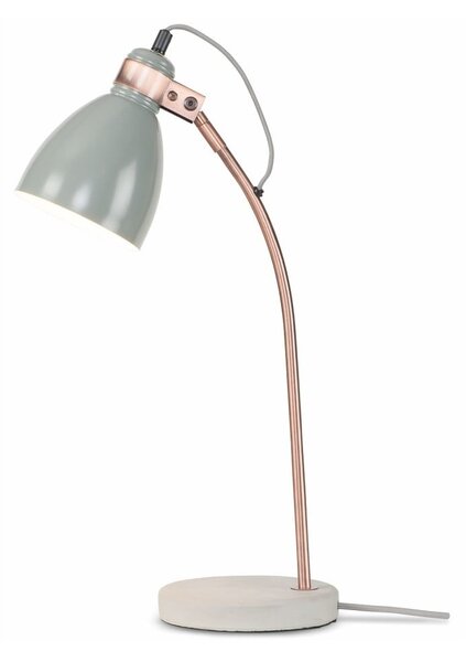 Szürke asztali lámpa fém búrával (magasság 50 cm) Denver – it's about RoMi