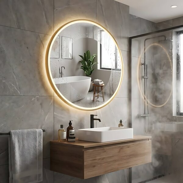 LED Tükör 70cm MMJ Gold
