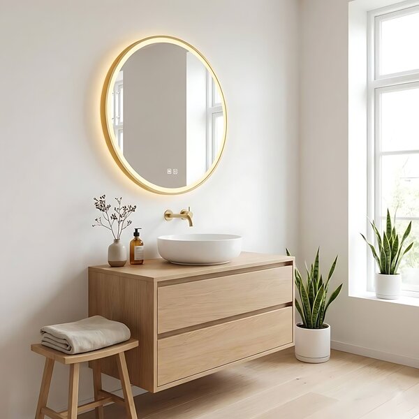 LED Tükör 70cm MMJ Gold
