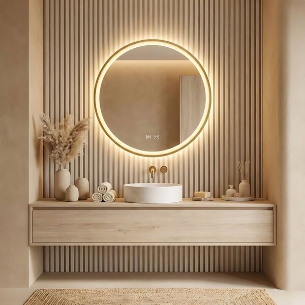 LED Tükör 70cm MMJ Gold