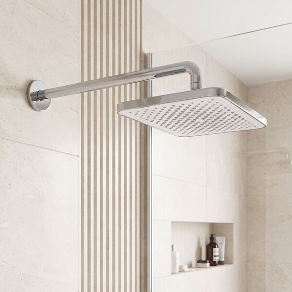 Rea Rea, téglalap alakú esőztető zuhanyfej 380x210 mm, JS-032, króm, REA-P0392