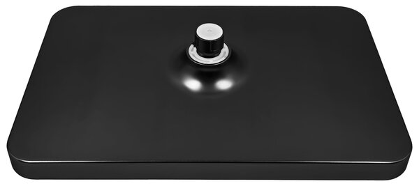 Rea Rea, téglalap alakú esőztető zuhanyfej 380x210 mm, JS-032, matt fekete, REA-P0393