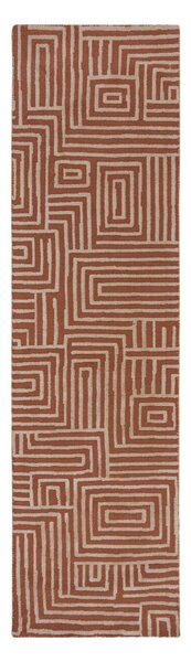 Terrakotta színű futószőnyeg 80x300 cm Kylo – Flair Rugs