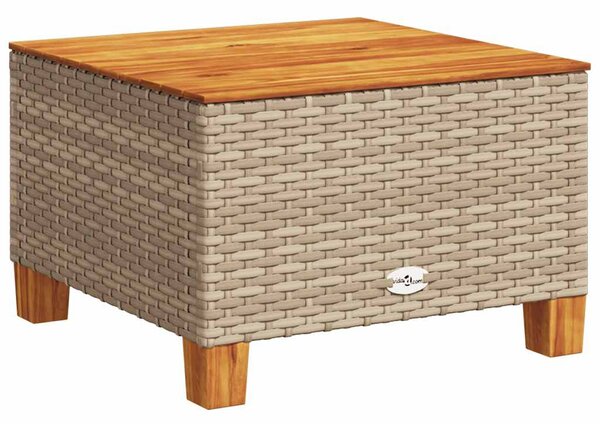 11 részes bézs polyrattan kerti ülőgarnitúra párnákkal