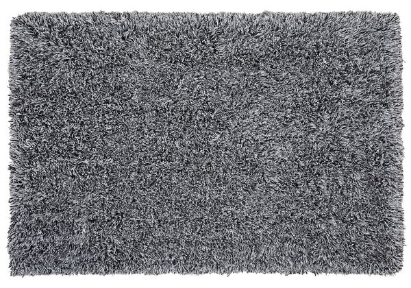 Fekete és fehér hosszú szálú szőnyeg 160 x 230 cm CIDE
