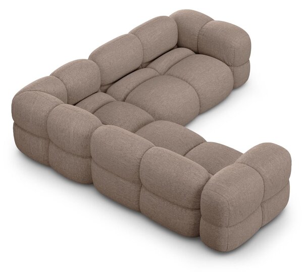 Barna sarokkanapé Loretto – Cosmopolitan Design