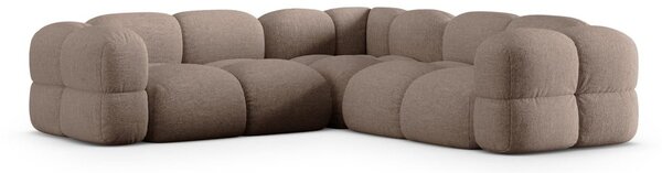 Barna sarokkanapé Loretto – Cosmopolitan Design