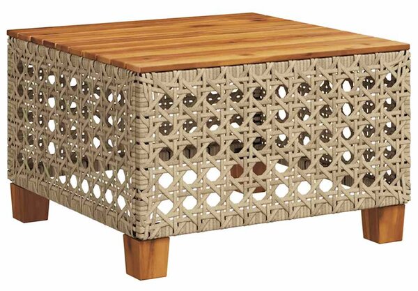 8 részes bézs polyrattan kerti ülőgarnitúra párnával