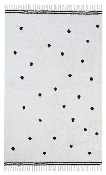 Gyerekszoba szőnyeg LAZA Törtfehér 140 x 200 cm Pamut