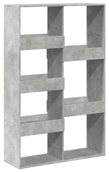 Betonszürke szerelt fa térelválasztó 100 x 33 x 155,5 cm