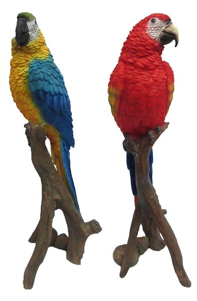 Faágon ülő papagáj szobor, 2 féle, M