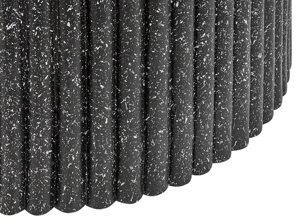 Dohányzóasztal POZZA II 106 cm 106 cm Terrazzo hatású Fekete terrazzo