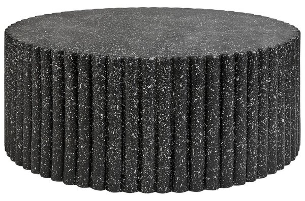 Dohányzóasztal POZZA II 106 cm 106 cm Terrazzo hatású Fekete terrazzo