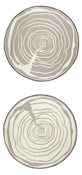 Fatörzs mintás, kör alakú, kétoldalú kültéri szőnyeg