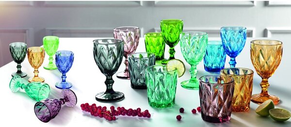 Diamante Goblet 6 db üvegpohár, 250 ml - Brandani