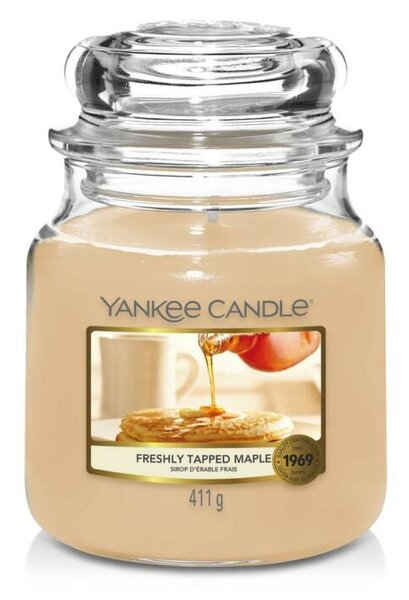 Freshly Tapped Mapple, Yankee Candle illatgyertya, közepes üveg (narancshéj, juharszirup, fahéj)