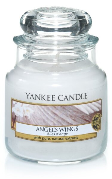 Angel Wings, Yankee Candle illatgyertya, kicsi üveg (virágszirmok, vanília)