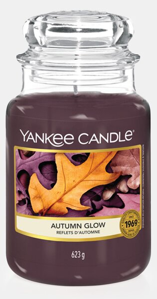 Yankee Candle Autumn Glow gyertya, nagy lila