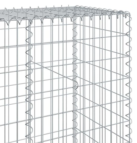 Horganyzott vas gabion kosár fedéllel 300 x 50 x 200 cm