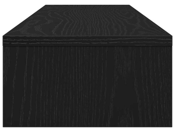 Fekete tölgyfa monitorállvány 100 x 24 x 13 cm