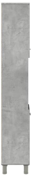 Betonszürke forgácslap fürdőszobaszekrény 30 x 30 x 179 cm