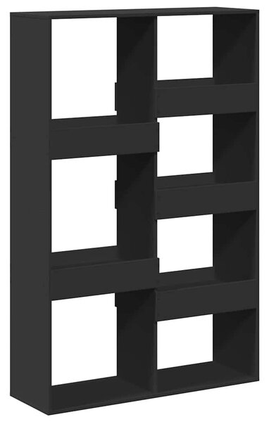 Fekete szerelt fa térelválasztó 100 x 33 x 155,5 cm