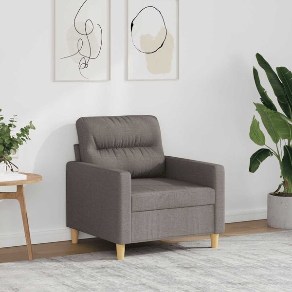 Tópszínű szövet kanapéfotel 60 cm