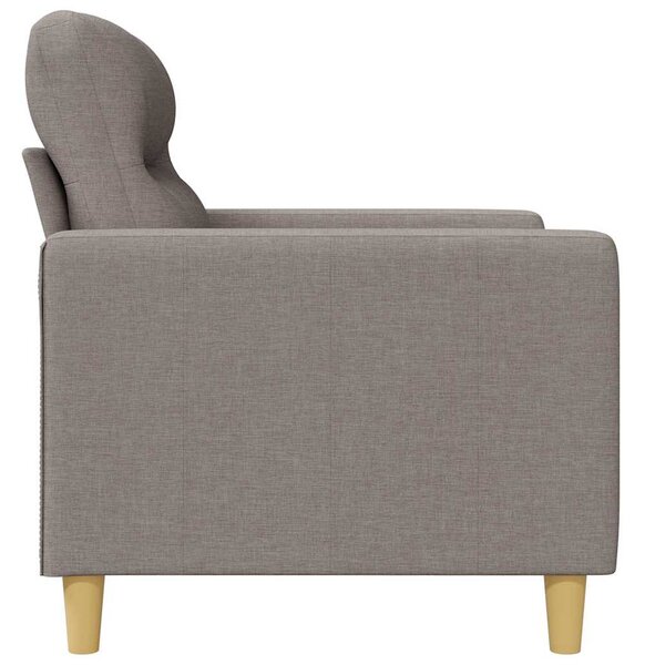 Tópszínű szövet kanapéfotel 60 cm
