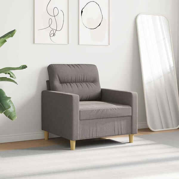 Tópszínű szövet kanapéfotel 60 cm
